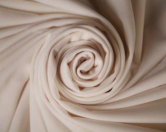 Baumwollcreme Stoff (Rest-100cmx135cm) Stoff Cremestoff Futter Modestoff Innenstoff Bekleidungsstoff Basteln