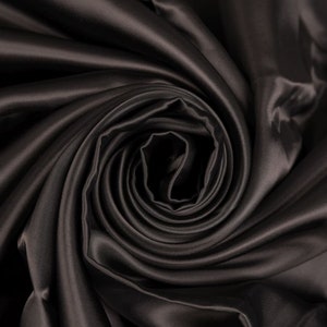 100% Polyester Fabric Black Fabric Lining Fabric (90cm x 140cm Remnant Fabric) Fabric Cut off Fabric Fashion Fabric Clothing Craft Supplies