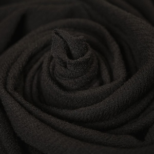 Rayon Crepe Black Fabric (Remnant-55mx110cm) Cut off Fabric Fashion Fabric Clothing Crafts Supplies