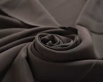 Silkesrikt svart tyg (rest 133 cm x 62 cm) Modetyg för möbeltyg Enfärgat tyg Klädtyg Hantverkstyg