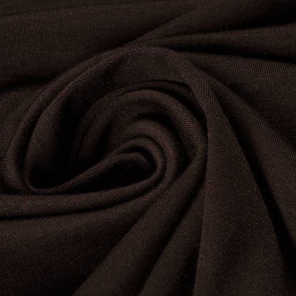 100% Wool Brown Material Fashion Upholstery Vintage Design Clothing Winter Textile Fabric Sample Available