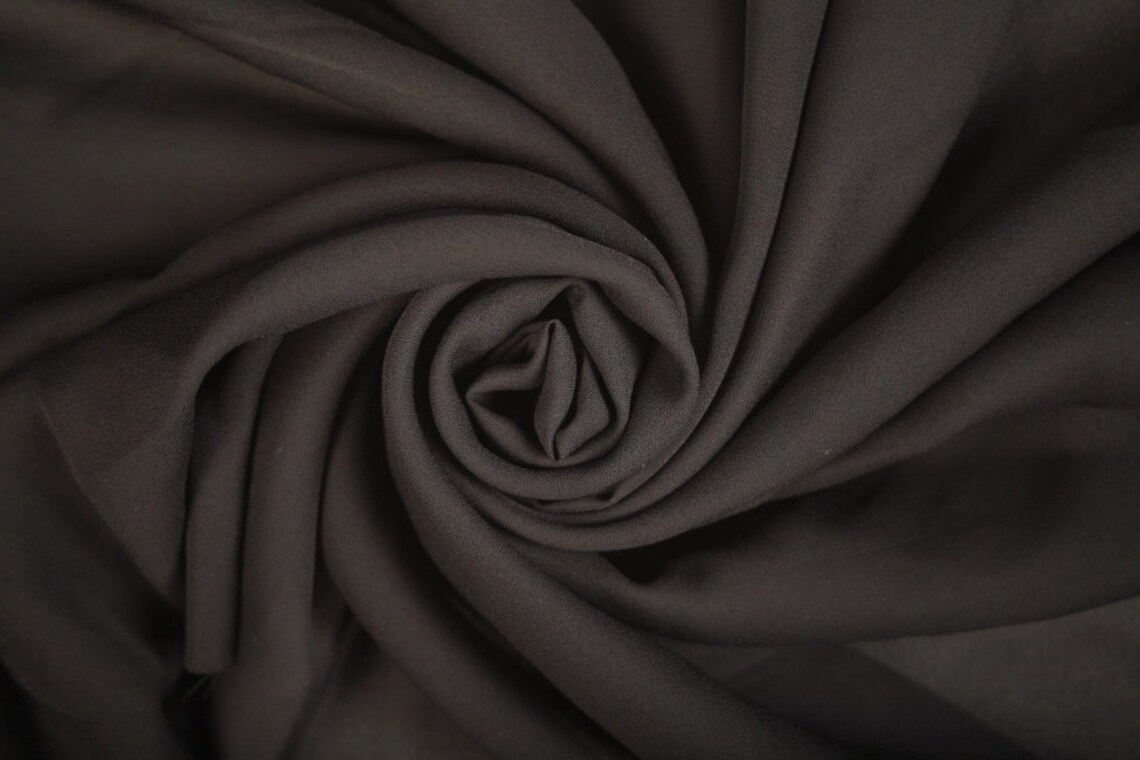 Black Polyester Crepe Sacrament
