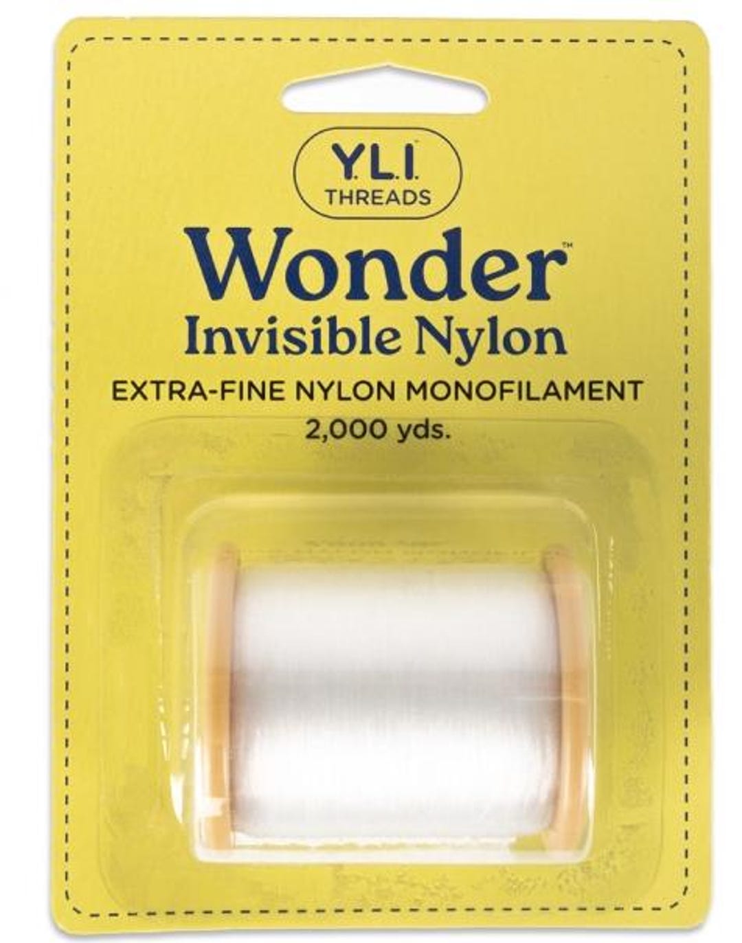 Premium YLI Wonder Invisible Thread White Nylon Sewing Stitching ...