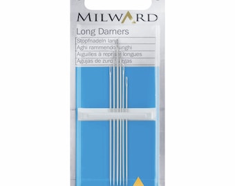 Premium Quality Milward Assorted Long Darner Hand Sewing Needles 6 Pack Sewing Quilting Tools Notion
