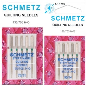 Premium Quality Schmetz Quilting Sewing Machine Needles 5 Pack 130/705 H-Q 75/11 90/14 Sewing Quilting Tools Notion
