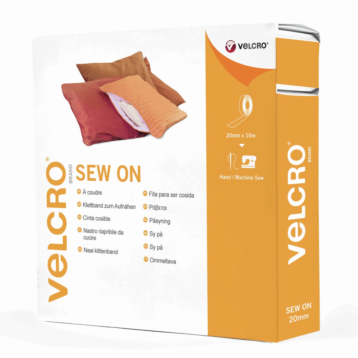 Sew & Sew White Double Sided Velcro Tape 20 mm Hook and Loop - Fabric  Direct Online