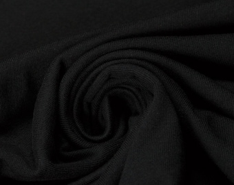 Black Silk Polyester Fabric Lining For Fashion Upholstery Costume Craft Fabric By The Metre 142cm width in 0.5m lengths