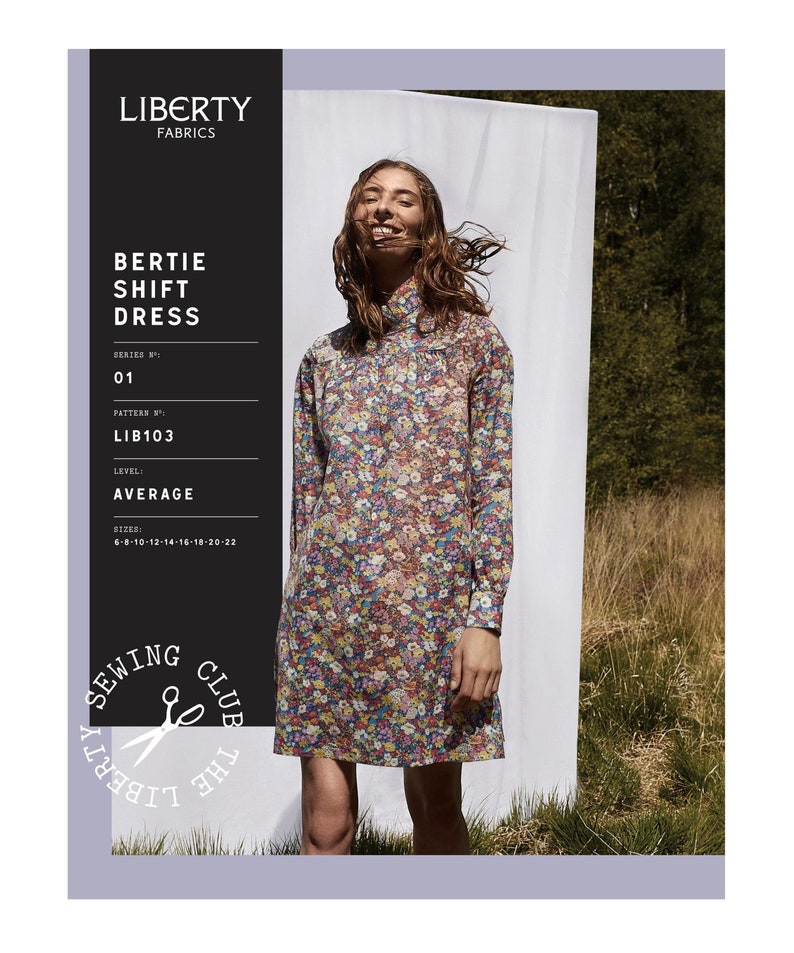 Liberty Sewing Patterns Women's Ladies Bertie Shift Etsy