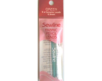 Premium Quality Sewline Mechanical Fabric Pencil Green Refil Leads 6 pack