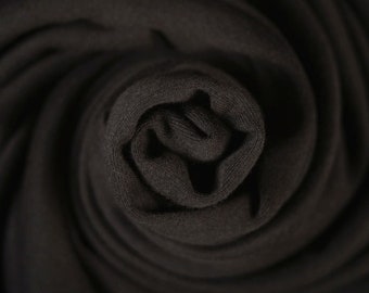 Cotton Soft Jersey Black Fabric (Remnant-100cmx75cm) Fabric Cut off Fabric Fashion Fabric Clothing Crafts Supplies