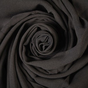 Silk Polyester Blend Chiffon Navy Fabric (Remnant-120cmx110cm) Upholstery Fabric Apparel Fabric Bridal Fabric Fashion Fabric Clothing