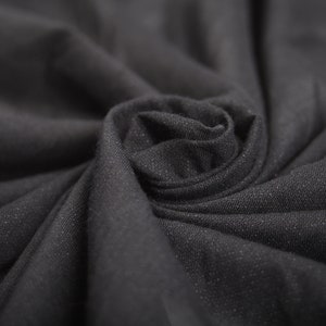 Polyester Georgette Fabric Black Fabric Sheer Fabric(60cm x150cm piece) Remnant Fabric Cut off Fabric Fashion  Clothing Craft Supplies