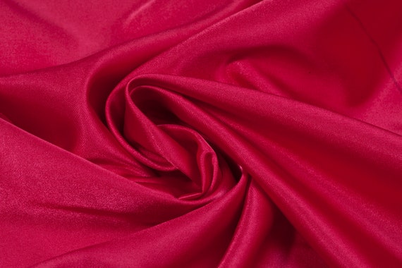 Bridal Satin - Hot Pink Fabric