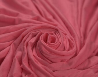 Soft Cotton Jersey Fabric Pink (Remnant-85cmx150cm) Fashion Fabric Apparel Fabric Quilting Fabric Clothing Fabric Craft Supplies