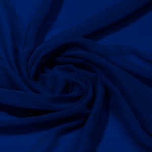 Silk Chiffon Fabric Royal Blue Fabric Upholstery Fabric By Meter Fabric Apparel Fabric Bridal Fabric Fashion Fabric Clothing Craft Supplies
