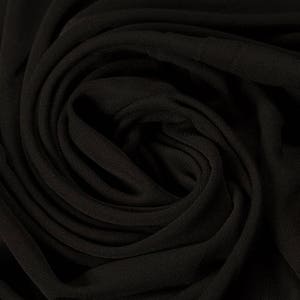 Premium Quality 100% Rayon Interlock Flimsy Jet Black Material Fashion Upholstery Vintage Design Clothing Textiles Fabric Sample Available