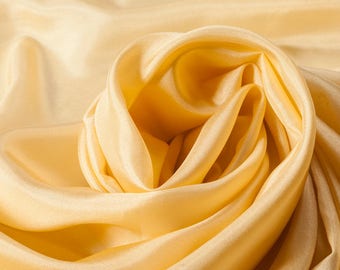 100% Silk Semi-Transparent Creamy Beige Light-weight Lining Material Fashion Fabric By The Metre 138cm width in 0.5m lengths