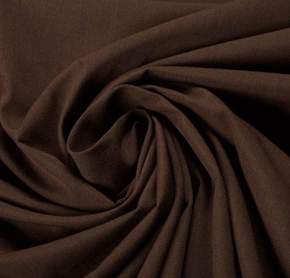 100% Cotton Fabric Chocolate Brown Fabric Fashion Upholstery | Etsy