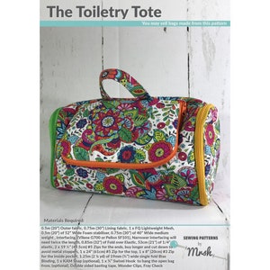 The Toiletry Tote Womens Stylish Ladies Bag Sewing Pattern Fashion Pattern Crafts Pattern Upholstery Pattern Design