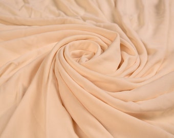 Cream Jersey Fabric Polo shirt fabric(118cmx188cm Remnant Fabric)Fabric Cut off Fabric Fashion Fabric Clothing Crafts Supplies