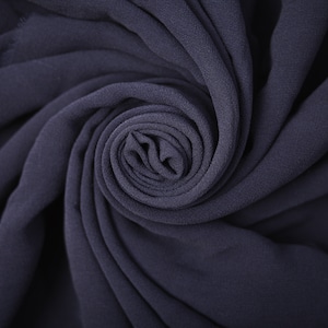 Seidenstoff Georgette-Stoff Marineblauer Stoff Overlays-Stoff Modestoff Vintage-Bekleidung Textilgewebemuster Vorhanden Kunsthandwerk