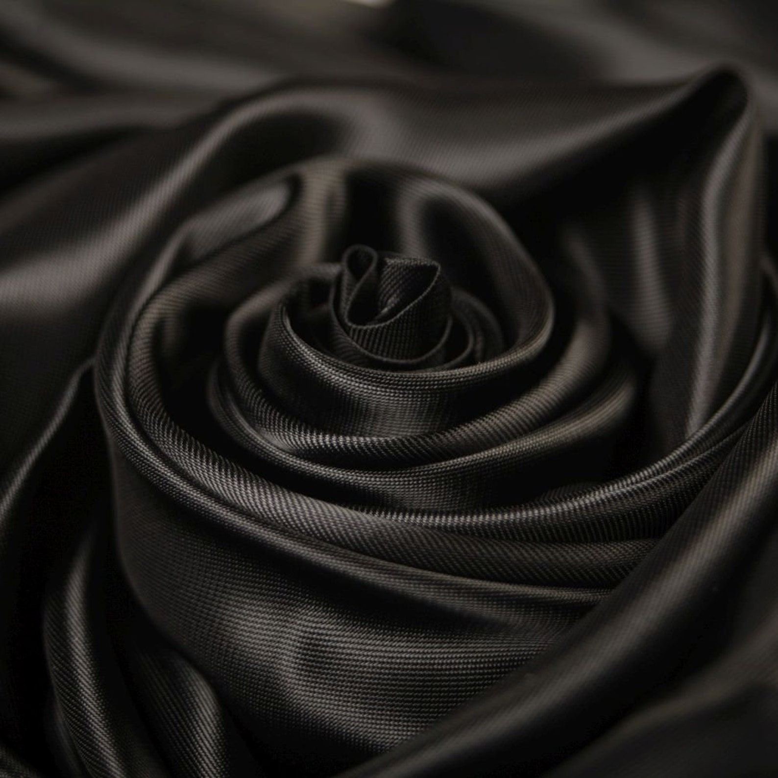 Rayon Polyester Blend Twill Black Lining Fabric Etsy UK