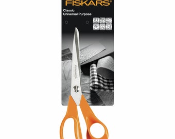 Fiskars Scissors Classic Universal Purpose Shears 21cm 8.25in Premium Quality Cutting Fabric Right Handed Sewing Tools Crafts Supplies