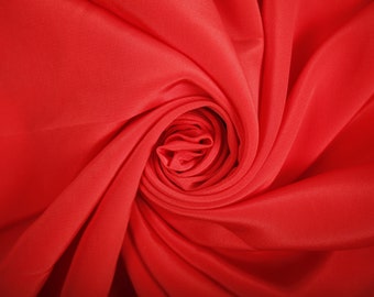 100% Polyester Fabric Orange Red Fabric Upholstery Fabric The Meter Fabric Apparel Fabric Bridal Fabric Fashion Fabric Clothing