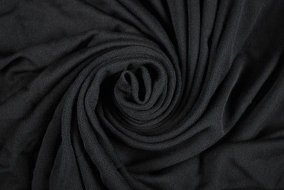 100% Rayon Fabric Black Fabric Smooth Fabric Coarse Fabric Fashion Fabric  Vintage Clothing Textile Fabric Sample Available Crafts