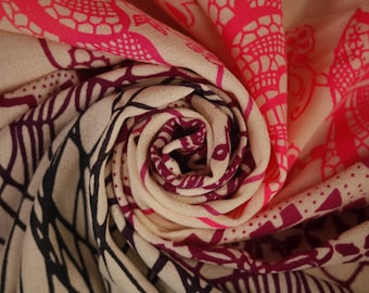 Polyester Print Multi Floral Fabric Multiple Remnants Fabric Cut off Fabric Fashion Fabric Clothing Craft Supply