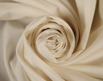 100% Cotton Fabric Cream Fabric (Remnant-85cmx150cm) Fabric Cut off Fabric Bridal Fabric Fashion Fabric Clothing Craft Supplies