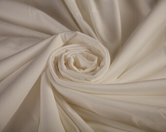 100% Baumwolle Weiß Stoff (Rest-150cmx125cm) Material Stoff Mode Stoff Interior Fabric Unistoff Kleidung