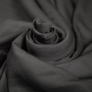 Polyester Sheen Fabric Black (Remnant-135cmx110cm) Fabric Apparel Fabric Bridal Fabric Fashion Fabric Clothing Craft Supplies