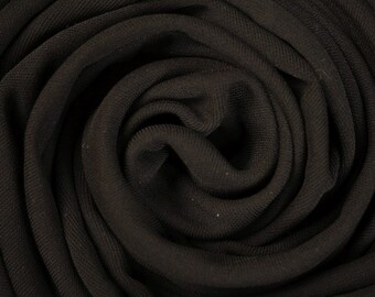 Polyester Viscose Elastane Tissu noir Multiple Remnant Plain Fabric Grossy Fabric Material Fashion Sellery vintage Supply