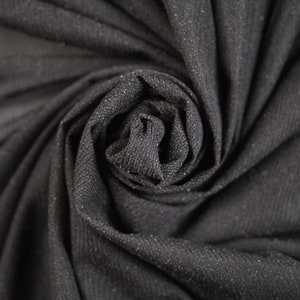 Black Fusing Lining Fabric (Remnant-110cmx110cm) Tailoring Fabric Cut off Fabric Fashion Fabric Clothing Craft  Fabric Remnant Fabric