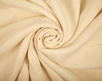 100% Baumwollstoff Creme Stoff (135 x 185cm Reststoff) Stoff Schnittstoff Brautstoff Modestoff Bekleidung Bastelbedarf