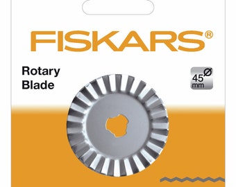Fiskars Rotary Blade Cutter Pinking Cutting 45mm Premium Quality Cutting Fabric Sewing 1 Single Blade Sewing Tools Crafts Supplies