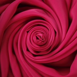 Polyester Satin Hot Pink Fabric (Remnant-75cmx135) Upholstery Fabric Apparel Fabric Bridal Fabric Fashion Fabric Clothing Craft Supplies