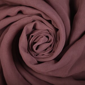 100% Rayon Georgette Fabric Mauve (Remnant-270cmx135cm) Sheer Fabric Over-Lays Fabric Fashion Fabric Vintage Clothing Textile Fabric