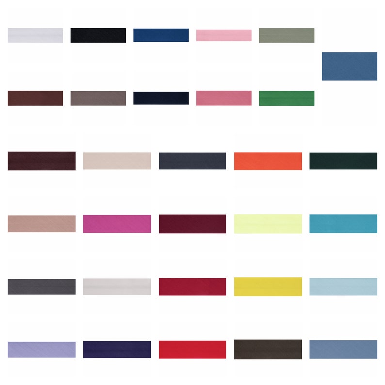 Premium Quality Bias Binding Polycotton 2.5m x 25mm Variety Colours Sewing Quilting Tools Notion