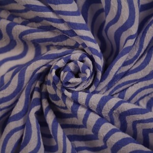 Polyester White/Blue Striped Fabric Multiple Remnants Upholstery Fabric Apparel Fabric Bridal Fabric Fashion