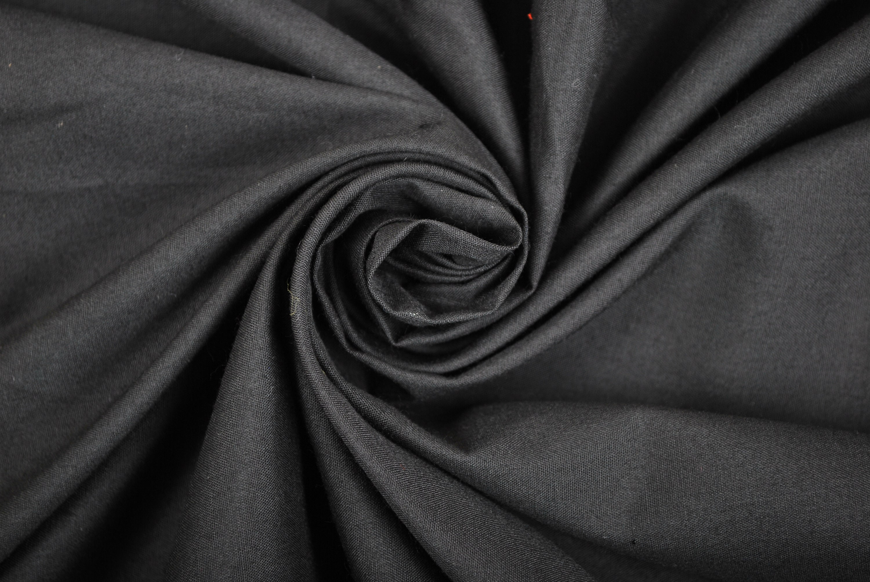 black cotton dress fabric 100% Cotton Black Fabric Plain Material for Crafts Clothing Summer Fashion,  Fabric By The Metre 155cm width in 0.5m lengths