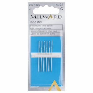 Premium Quality Milward Tapestry Hand Sewing Needles 6 Pack Sewing Quilting Tools Notion