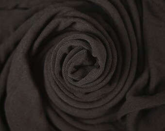 Spandex Elastane Stretch Jersey Black Fabric (Remnant-110cmx40cm) Fabric Cut off Fabric Fashion Fabric Clothing Crafts Supplies