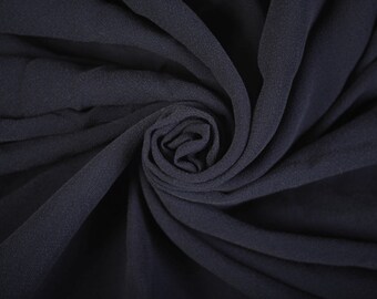 Tissu Marine Silk Voile (135 cm x 190 cm Remnant) Couper tissu Fashion Fabric Fabric Vêtements Craft Fournitures