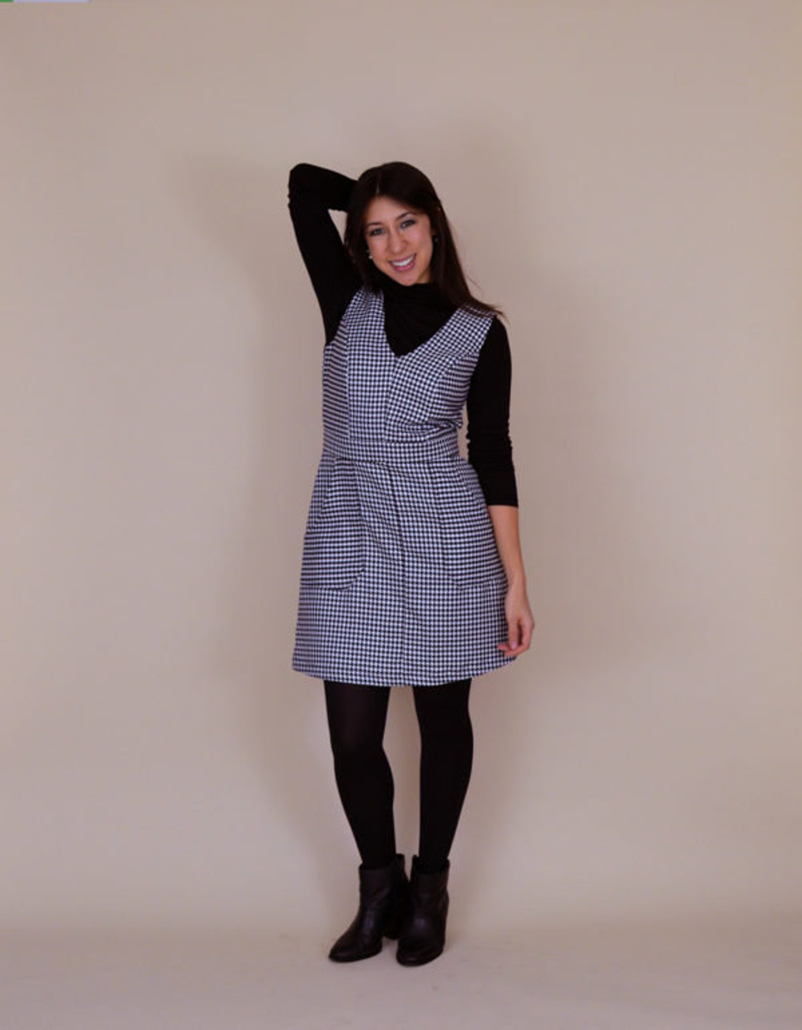 The Camden Pinafore Dress Womens Stylish Ladies Sewing Pattern | Etsy