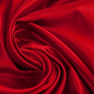 Duchess Satin Fabric Ruby Red Matt Silk Material Bridal Fashion Clothing Dress Fabric By The Metre 118cm width in 0.5m lengths