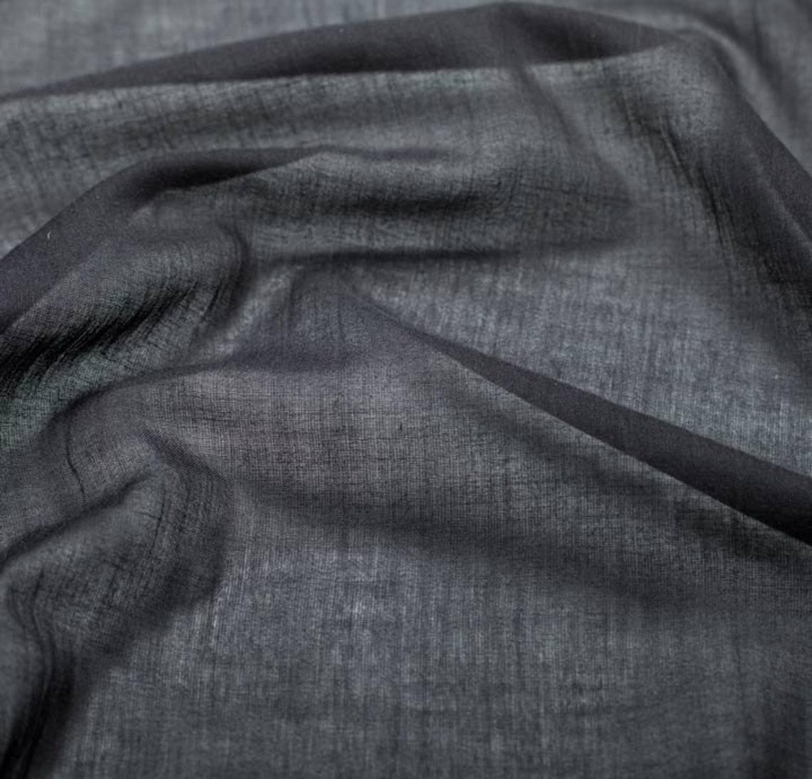 100% Cotton Fabric Black Fabric Voile Fabric Fashion | Etsy