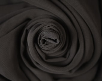 Tela de gasa de poliéster negra (remanente: 110 cm x 130 cm) Tela de tapicería Tela de indumentaria Tela de novia Tela de moda Suministros para manualidades de ropa