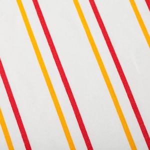 Red and Yellow Stripe Fabric 100% Polyester Apparel Fabric Home Decor ...
